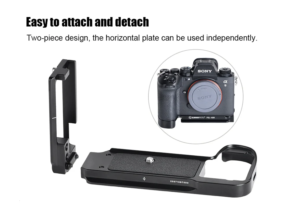 Sunwayfoto L-Bracket för Sony A9III & A1II från Kamda – snabb leverans och trygg e-handel