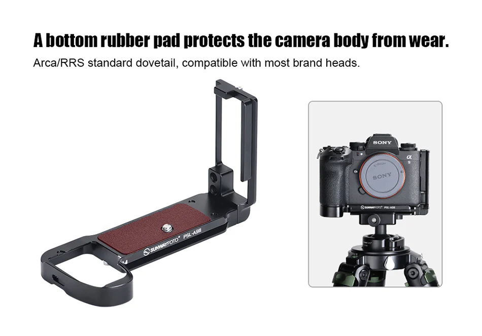 Sunwayfoto L-Bracket för Sony A9III & A1II från Kamda – snabb leverans och trygg e-handel