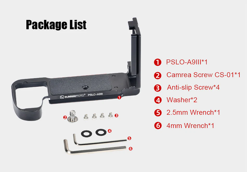  Sunwayfoto L-fäste i ett stycke för Sony A9 III & A1 II – Arca-Swiss från Kamda – snabb leverans och trygg e-handel