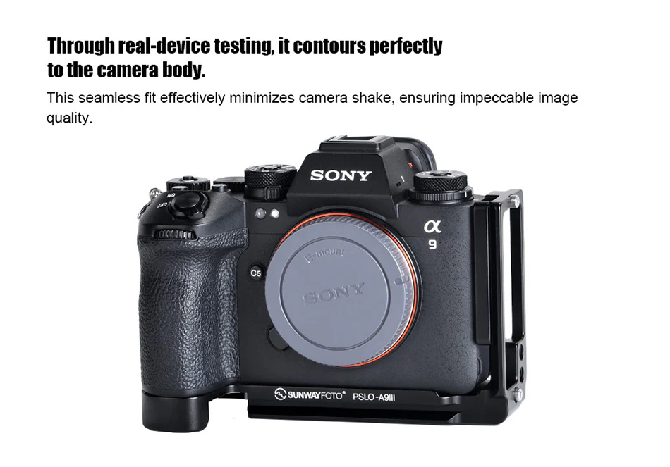  Sunwayfoto L-fäste i ett stycke för Sony A9 III & A1 II – Arca-Swiss från Kamda – snabb leverans och trygg e-handel