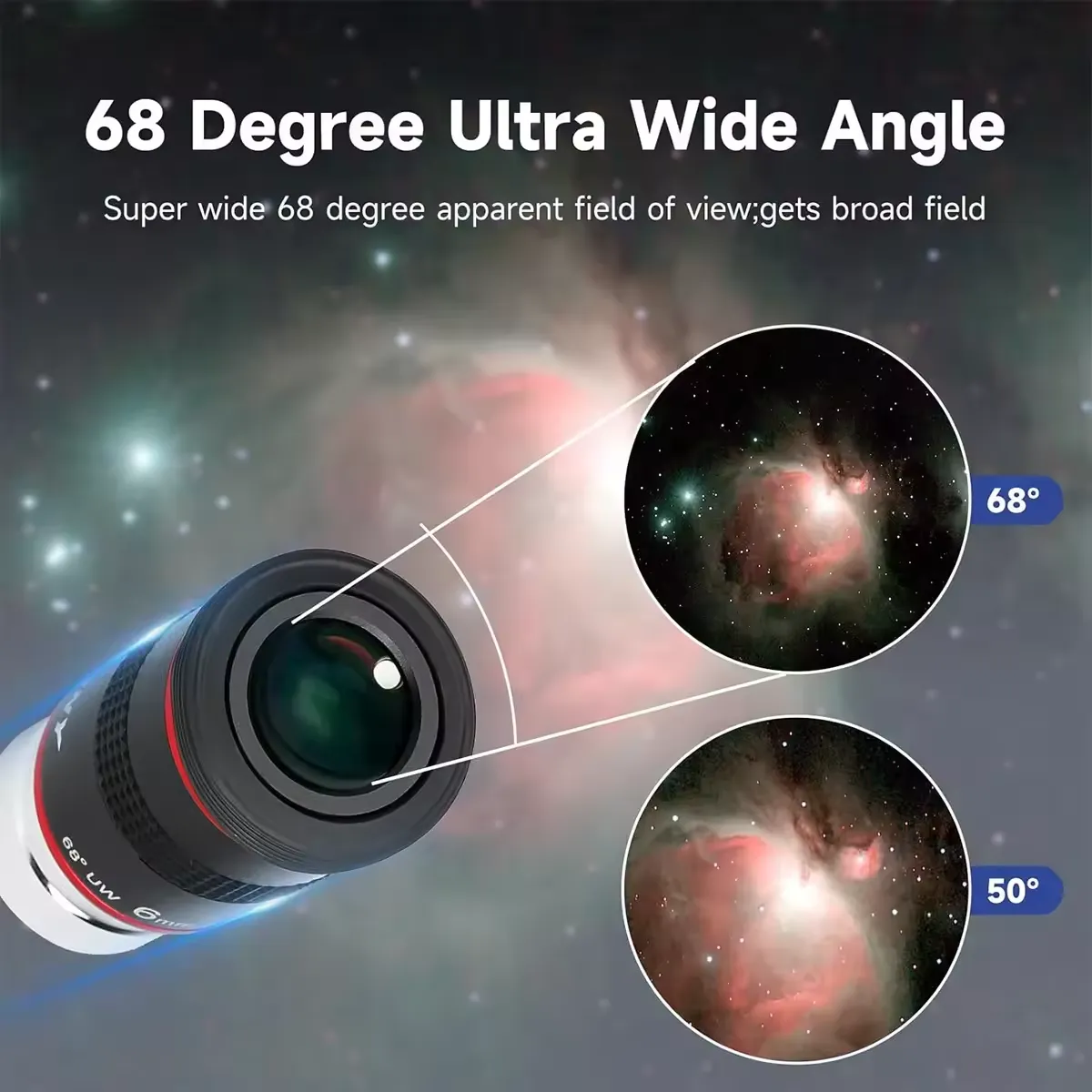  Svbony vidvinkelokular 20 mm – 68° synfält, 1,25 tum från Kamda – snabb leverans och trygg e-handel
