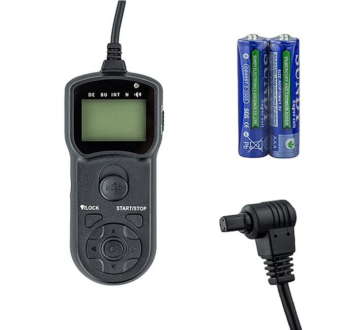JJC TM-A Multifunktionell timer-fjärrkontroll för Canon