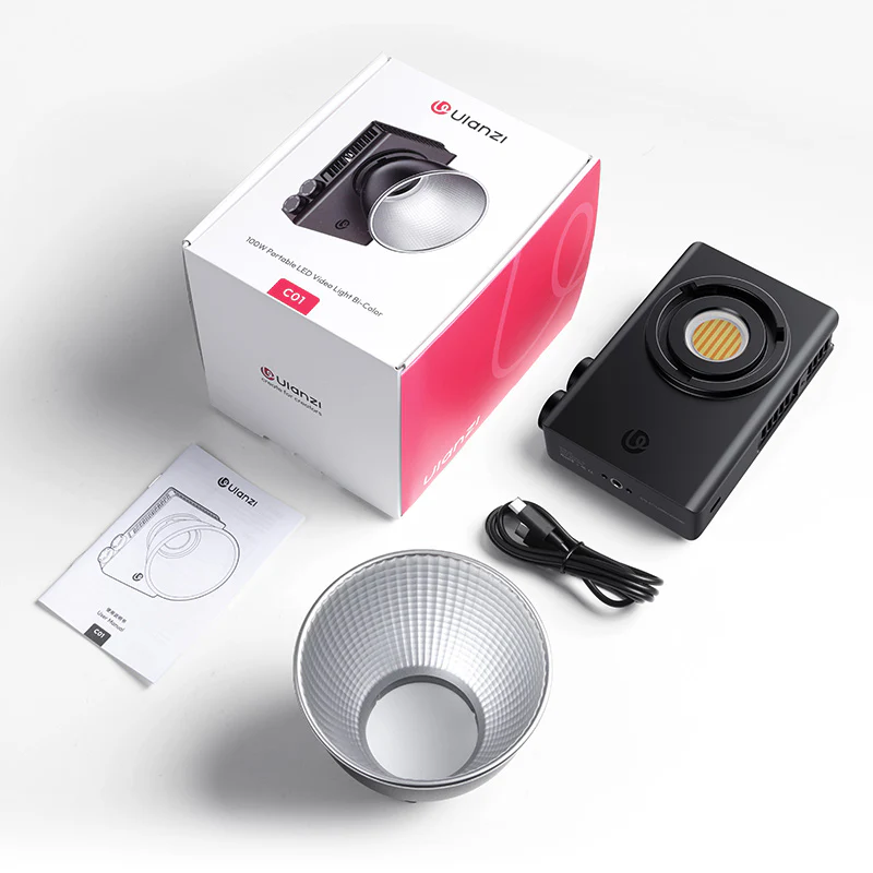 Ulanzi C01 100W COB Light – Kompakt, kraftfull och portabel videobelysning från Kamda – snabb leverans och trygg e-handel