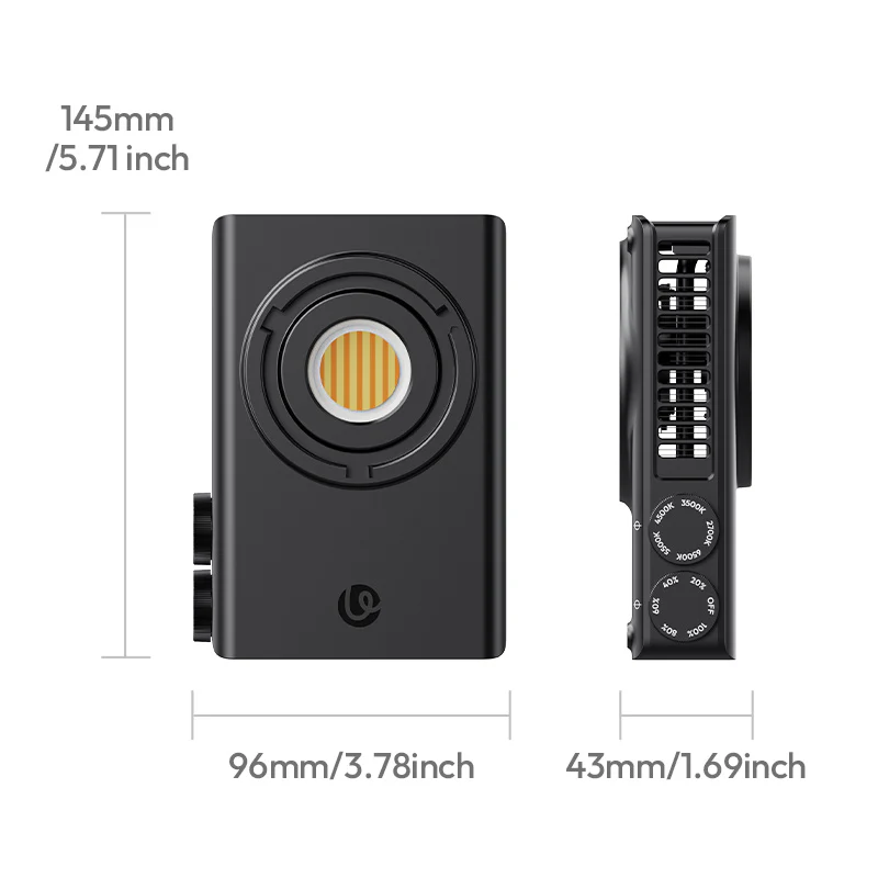 Ulanzi C01 100W COB Light – Kompakt, kraftfull och portabel videobelysning från Kamda – snabb leverans och trygg e-handel