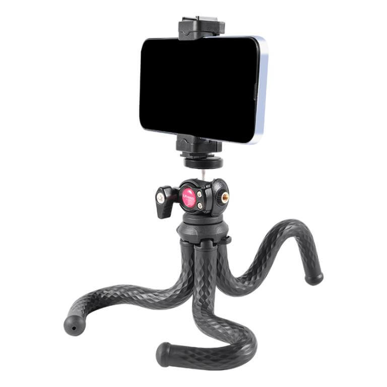  Ulanzi FT-01 Kamerastativ & mobilhllare av blckfiskmodell