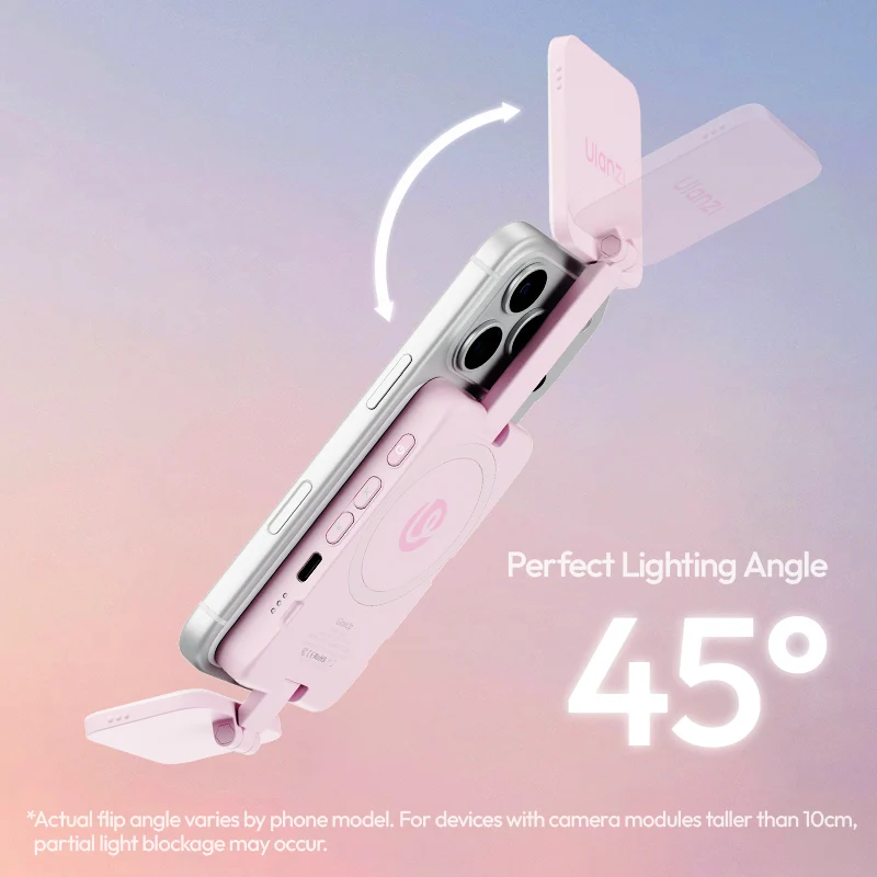  Ulanzi GL01 GlowUp Magnetisk LED-videolampa för smartphone (MagSafe) från Kamda – snabb leverans och trygg e-handel