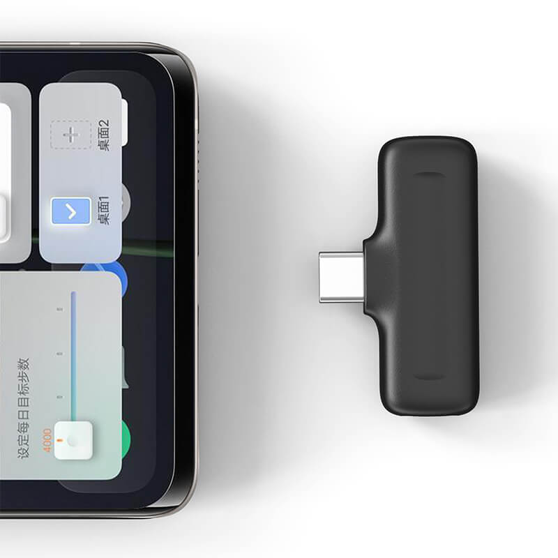 Ulanzi J12 Trådlöst mikrofonsystem för mobil/surfplatta med laddbox android