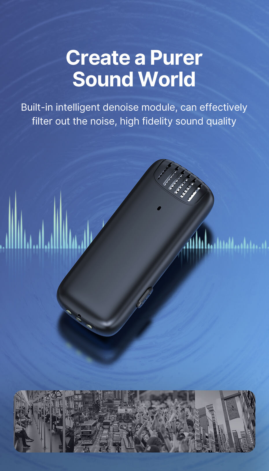  Ulanzi J12 Trdlst mikrofonsystem fr mobil/surfplatta med laddbox android