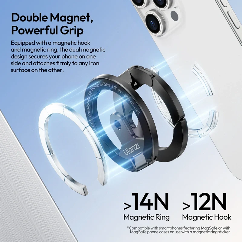  Ulanzi MA02 MagLock magnetiskt mobilgrepp & stativ för MagSafe från Kamda – snabb leverans och trygg e-handel
