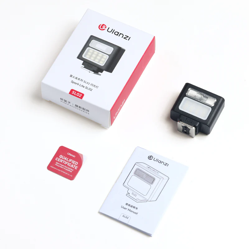 Ulanzi SL02 Spark Lite - Kompakt blixt med LED-lampa