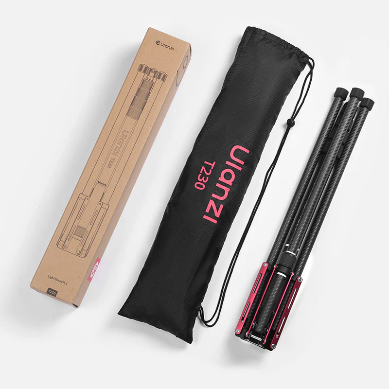  Ulanzi T230 – portabelt kolfiber-belysningsstativ 230 cm med vändbara ben från Kamda – snabb leverans och trygg e-handel