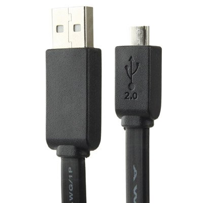  USB-kabel 2.0 till Micro USB 1.5 meter Platt kabel