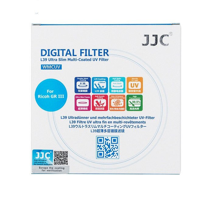  JJC UV-filter Slim Multicoating fr Ricoh GR II/III