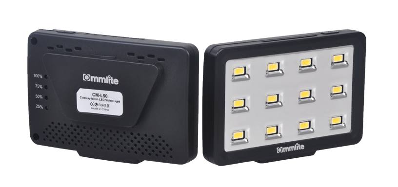  Commlite Mini videolampa 12st lysdioder - Fr SmartPhone & Kamera
