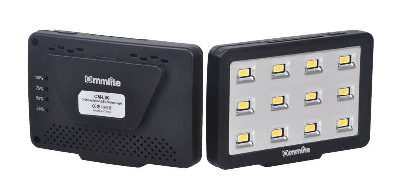 Commlite Mini videolampa 12st lysdioder - För SmartPhone & Kamera