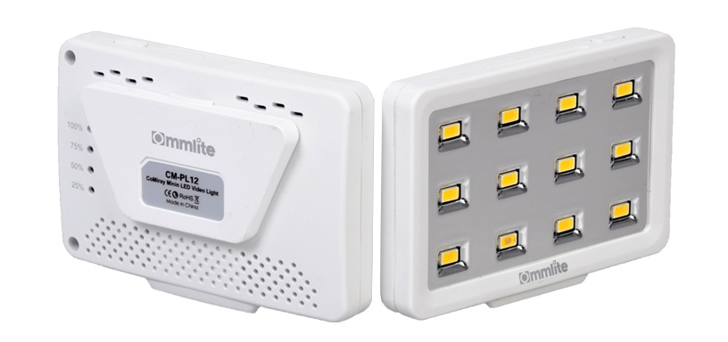 Commlite Mini videolampa 12st lysdioder - För SmartPhone & Kamera
