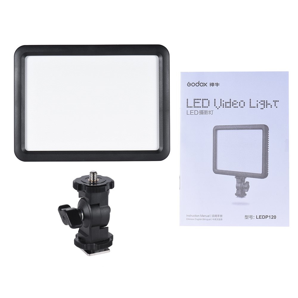 Godox LEDP120C Ultratunt kontinuerligt videoljus (17.5x13cm)