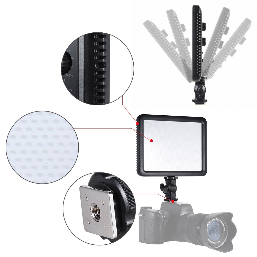 Godox LEDP120C Ultratunt kontinuerligt videoljus (17.5x13cm)
