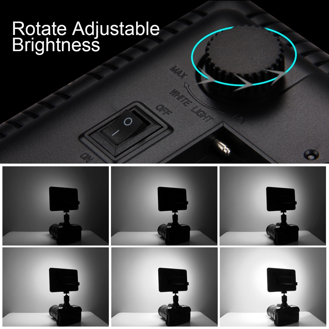 Puluz Videolampa med 104st LEDs för DSLR-kameror 17.5x12.5cm