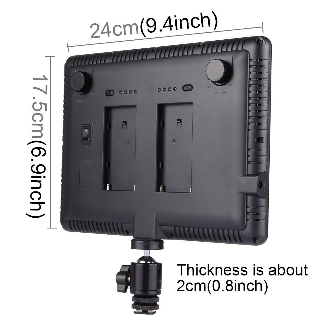 Puluz Videolampa med 152st lysdioder - 24x17.5x2cm