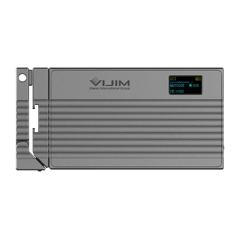 VIJIM RGB Led-panel för kamera med justerbart fäste & inbyggt batteri