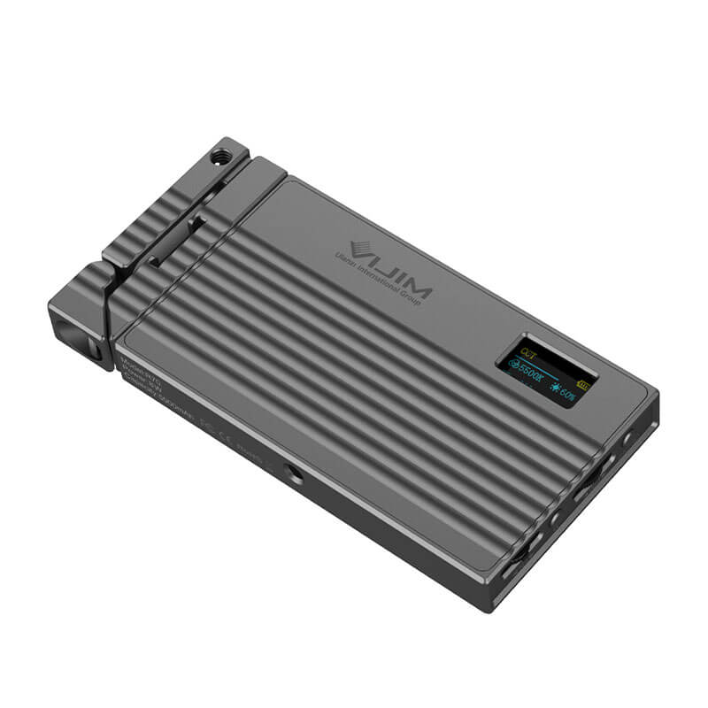 VIJIM RGB Led-panel för kamera med justerbart fäste & inbyggt batteri