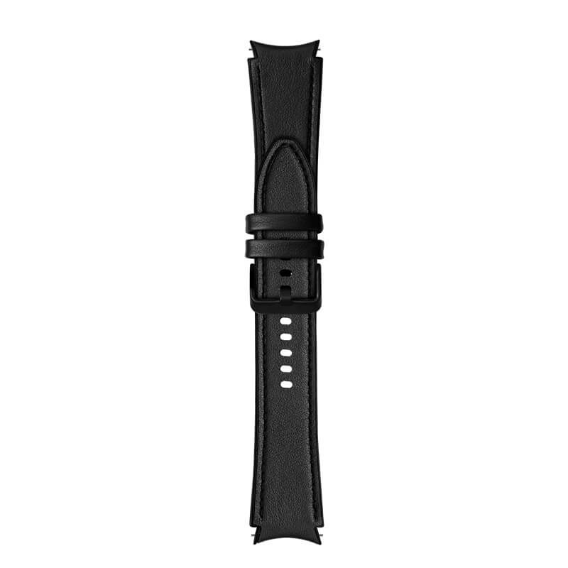 Läderarmband Svart för Smartwatch 22mm Universal modell