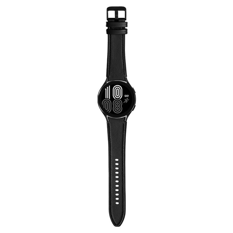 Läderarmband Svart för Smartwatch 22mm Universal modell