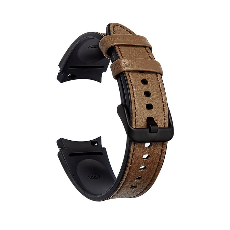  Lderarmband Brun fr Smartwatch 20mm Universal modell