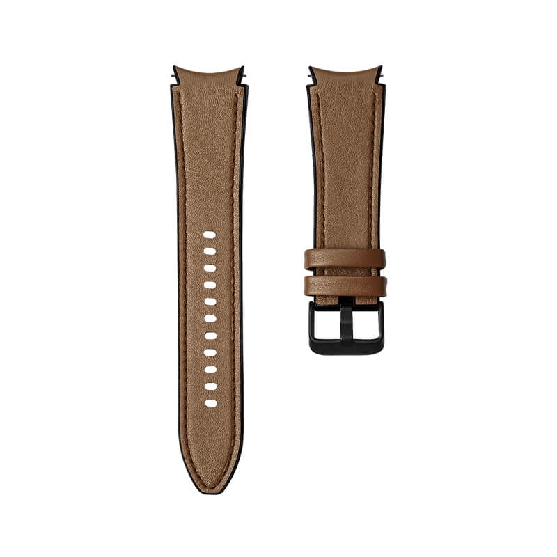 Läderarmband Brun för Smartwatch 20mm Universal modell