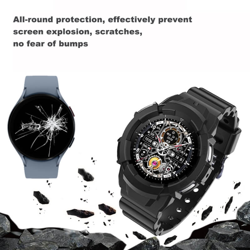  Armband & klockskydd fr Galaxy Watch 5 Pro 45mm av silikon