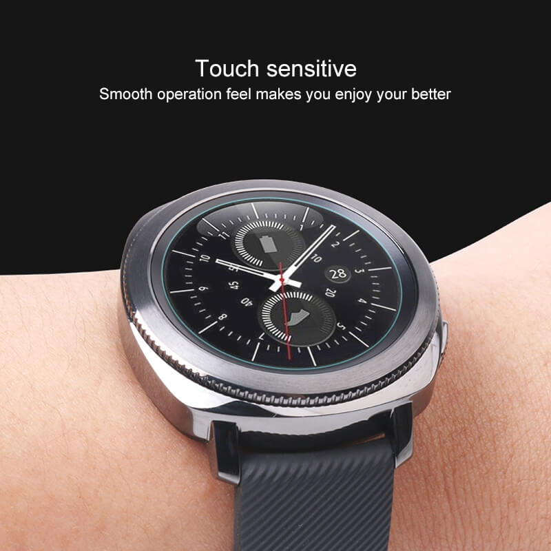  Displayskydd 34mm fr smartwatch och klockor universal modell av hrdat glas