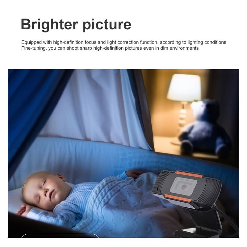 Webbkamera HD720P USB med mikrofon
