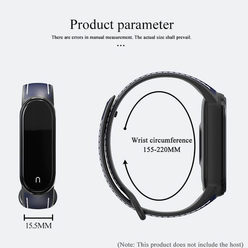  Mijobs Armband Svart & Vit fr Xiaomi Mi Band 5/6