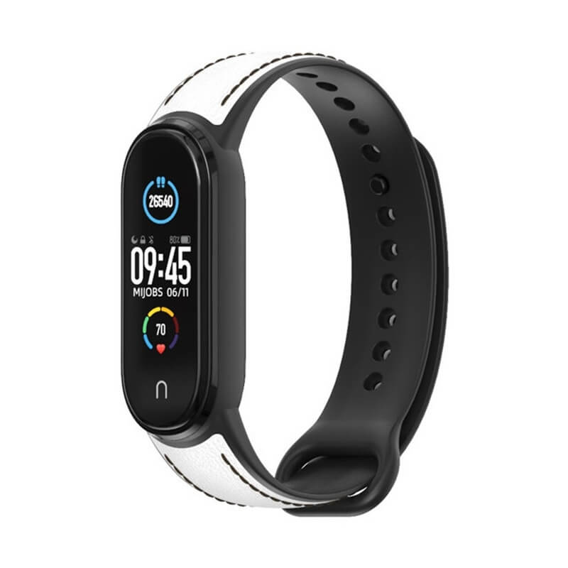  Mijob Armband Vit fr Xiaomi Mi Band 5/6