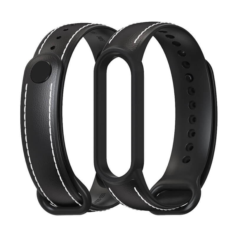  Mijobs Armband Svart fr Xiaomi Mi Band 5/6